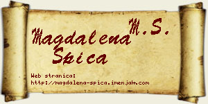 Magdalena Špica vizit kartica